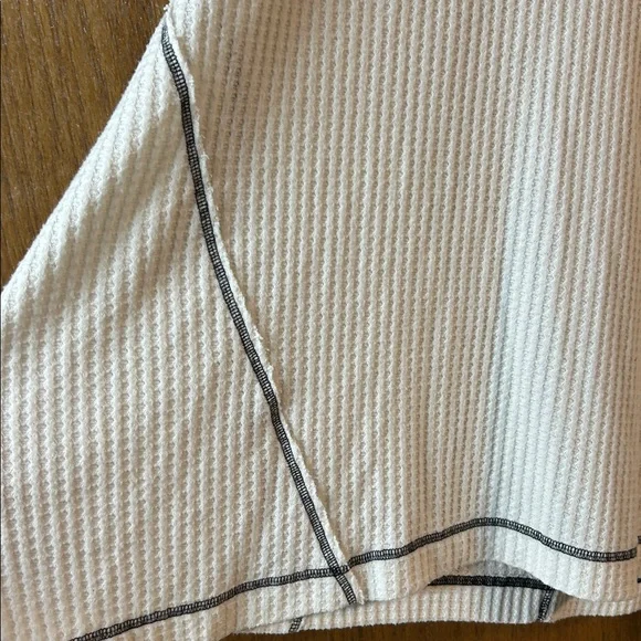 We The Free Off-the-Shoulder Oversized Sweater with Leopard Print Sleeves - Picture 5 of 12